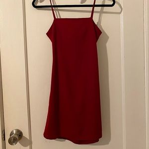 Lulus toast to life red mini dress xs
